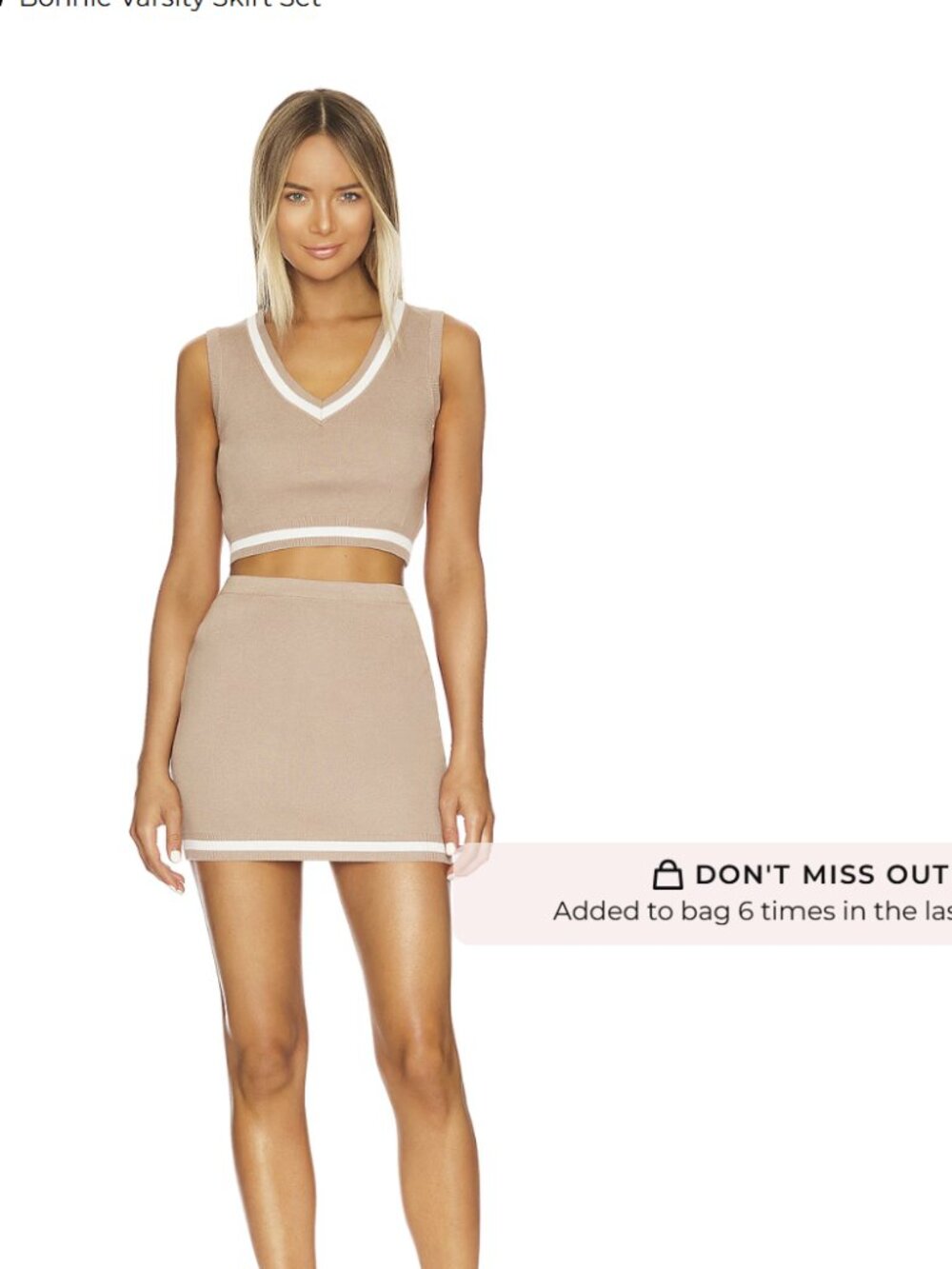 Bonnie Varsity Skirt Set Superdown - Size S